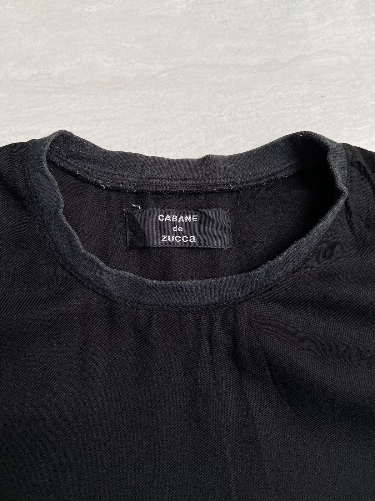 CABANE de ZUCCa × Issey Miyake × Zucca CABANE DE ZUCCA Black T-shirt Size US XL / EU 56 / 4 - 5 Thumbnail