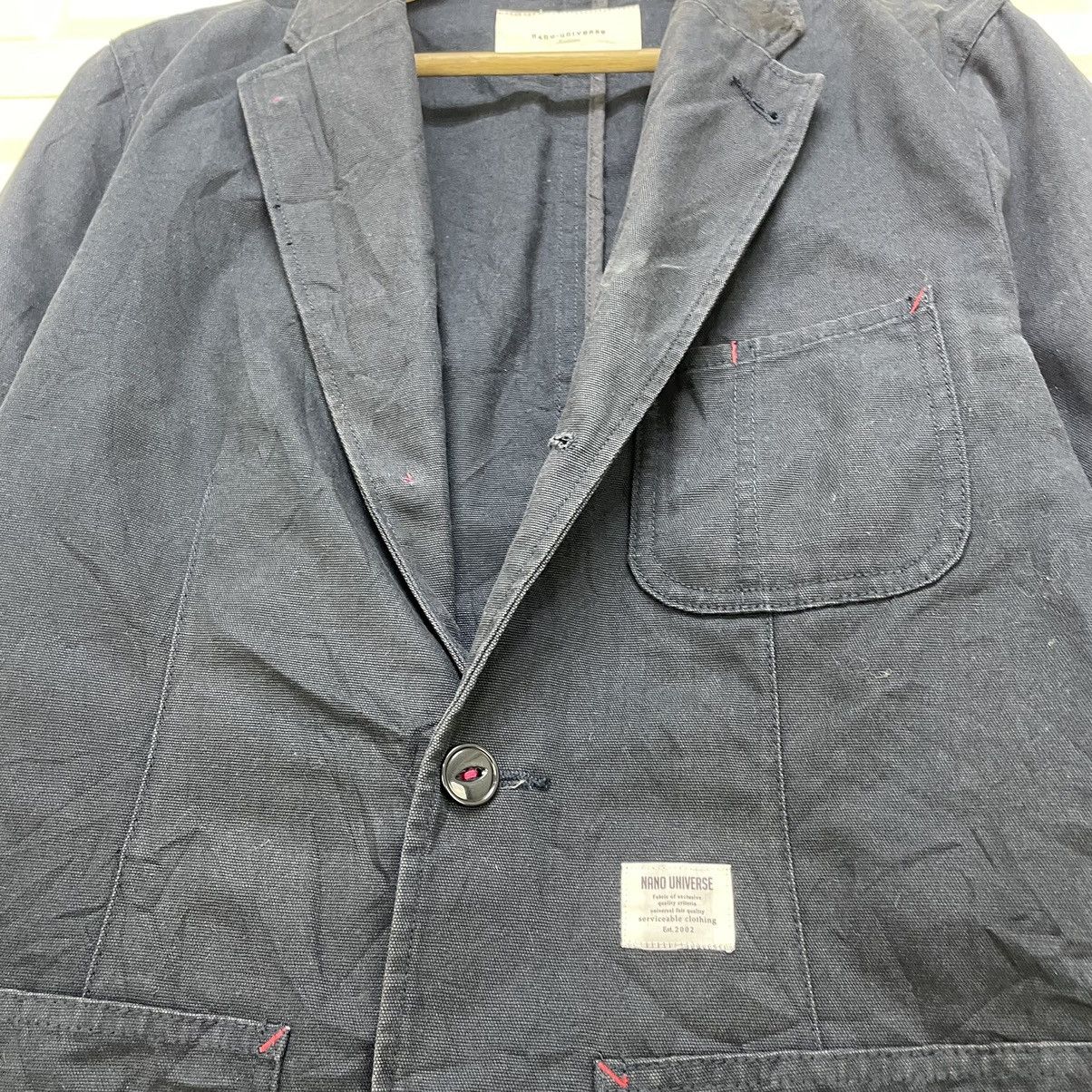 NANO universe Japanese Brand Nano Universe Indigo Chore Jacket Size S / US 4 / IT 40 - 5 Thumbnail