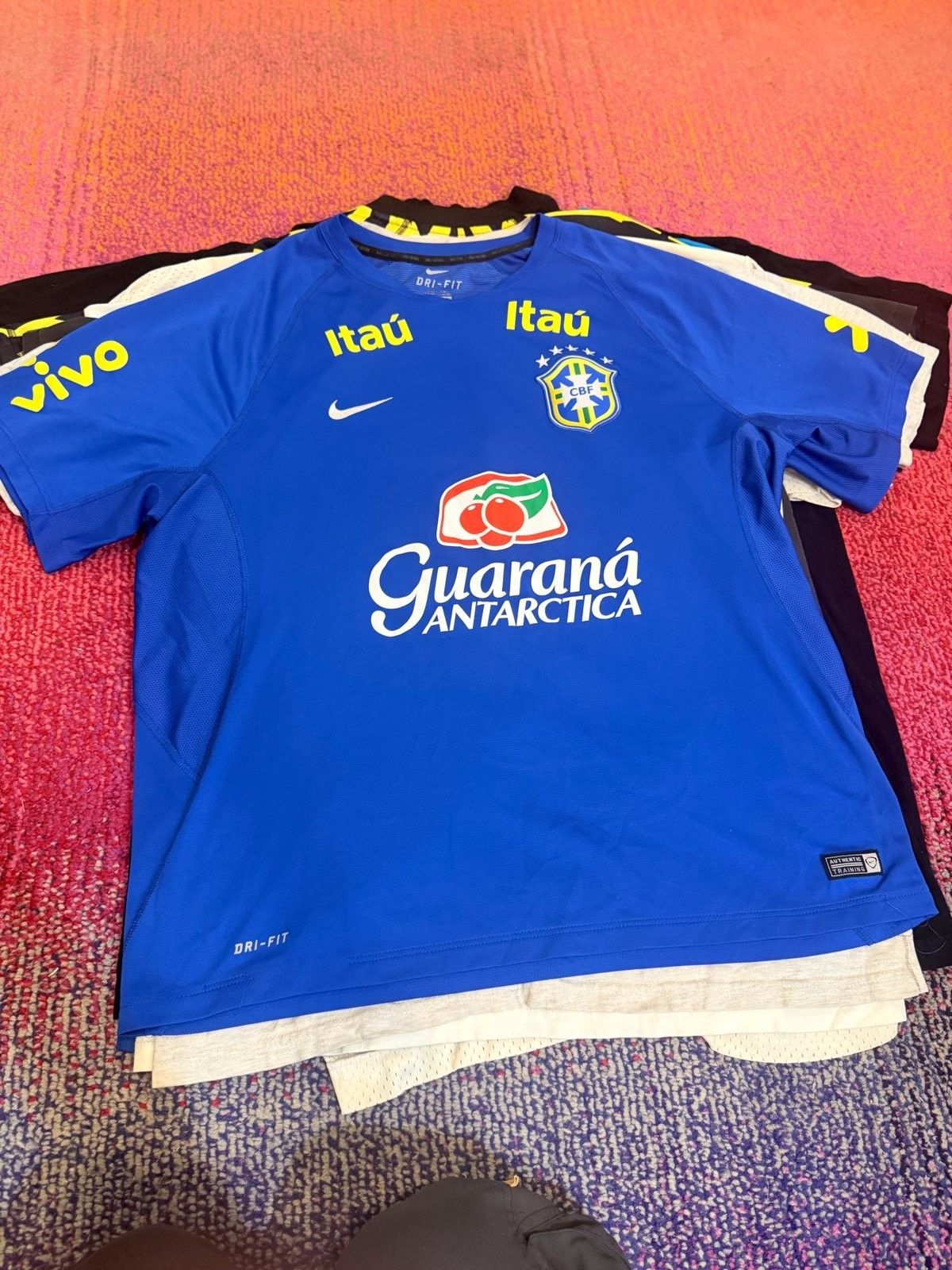 Nike VTG Nike Men's CBF Brazil Guarana Antarctica Soccer Jersey