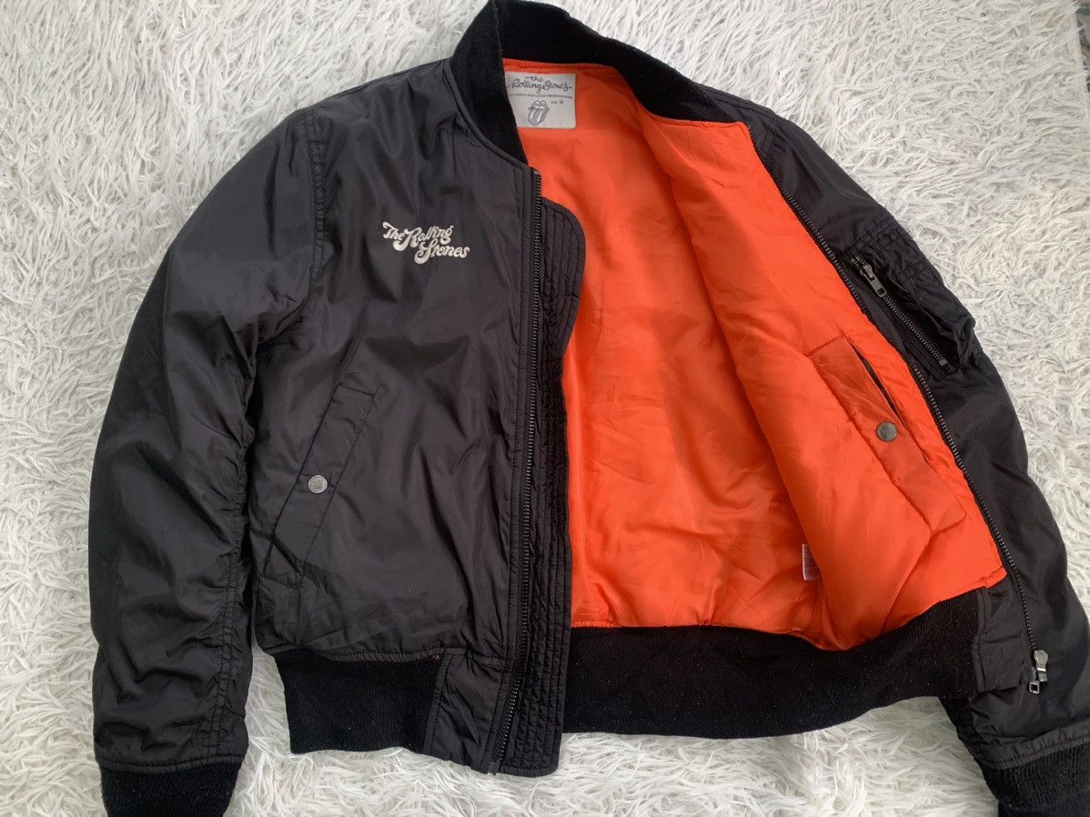 The Rolling Stones The Rolling Stones MA-1 Flight Bomber Jacket Size US M / EU 48-50 / 2 - 11 Thumbnail