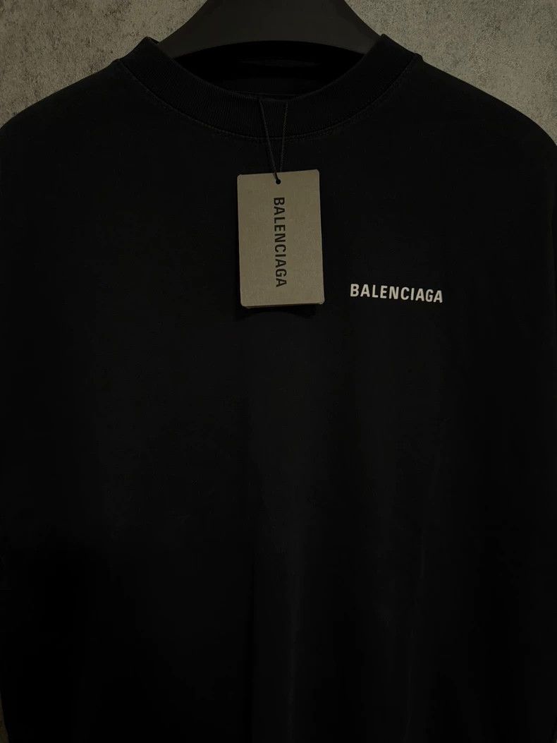 Balenciaga Balenciaga Short sleeve T-shirt monogrammed logo black Size US XS / EU 42 / 0 - 2 Thumbnail