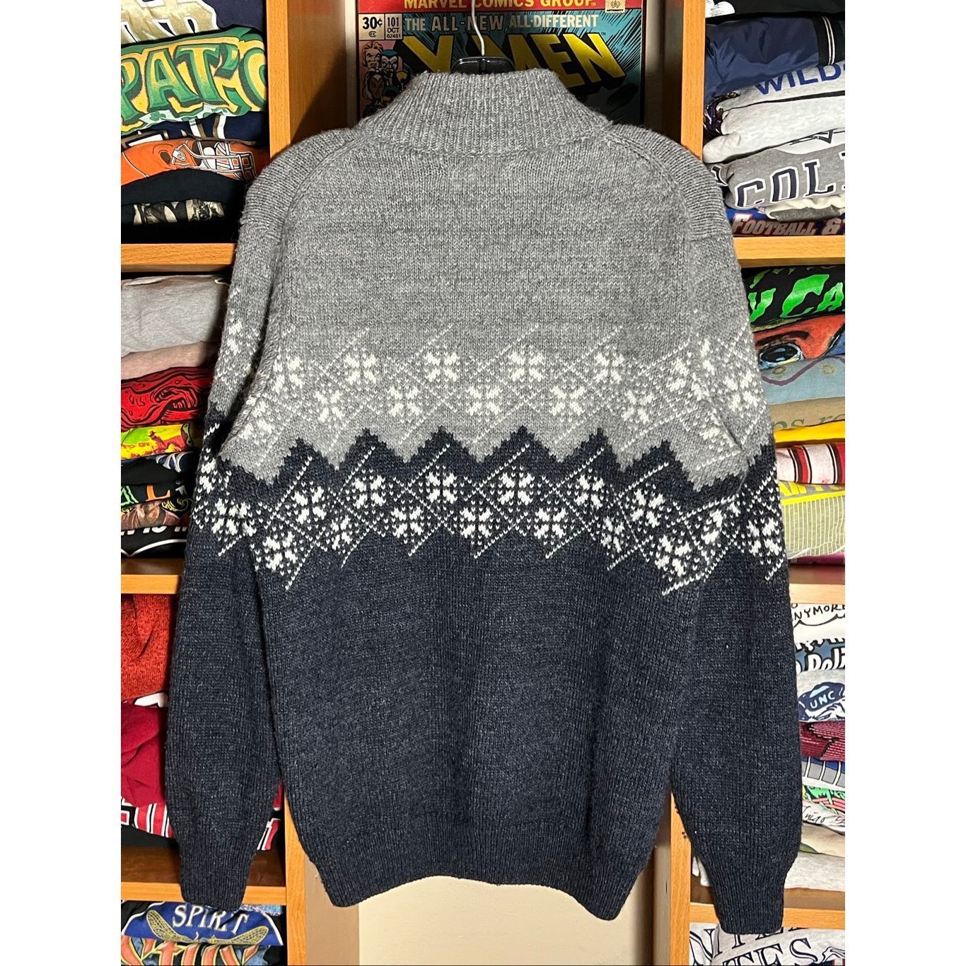 Paolo Mondo Paolo Mondo Italy Fair Isle Wool Blend Quarter Zip Sweater Size US L / EU 52-54 / 3 - 2 Thumbnail