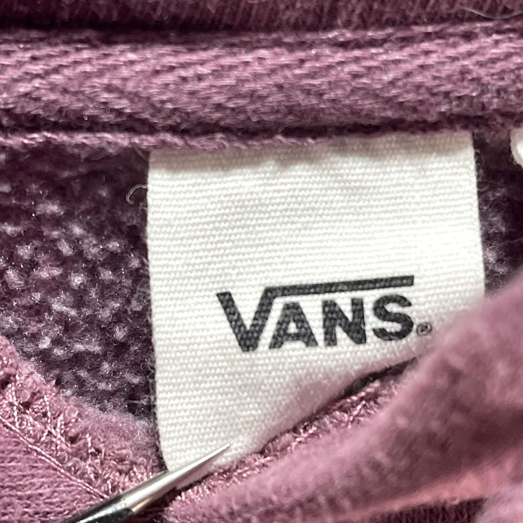 Vans Vans Off The Wall Hoodie Womens Small Purple Cropped Pullover Graphic Boxy Logo Size S / US 4 / IT 40 - 5 Thumbnail