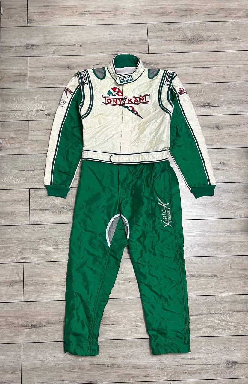 Formula 1 × Vintage Sparco Tony Kart K28 X-light Vintage Racing Suit sz 58 Size 46L - 14 Thumbnail