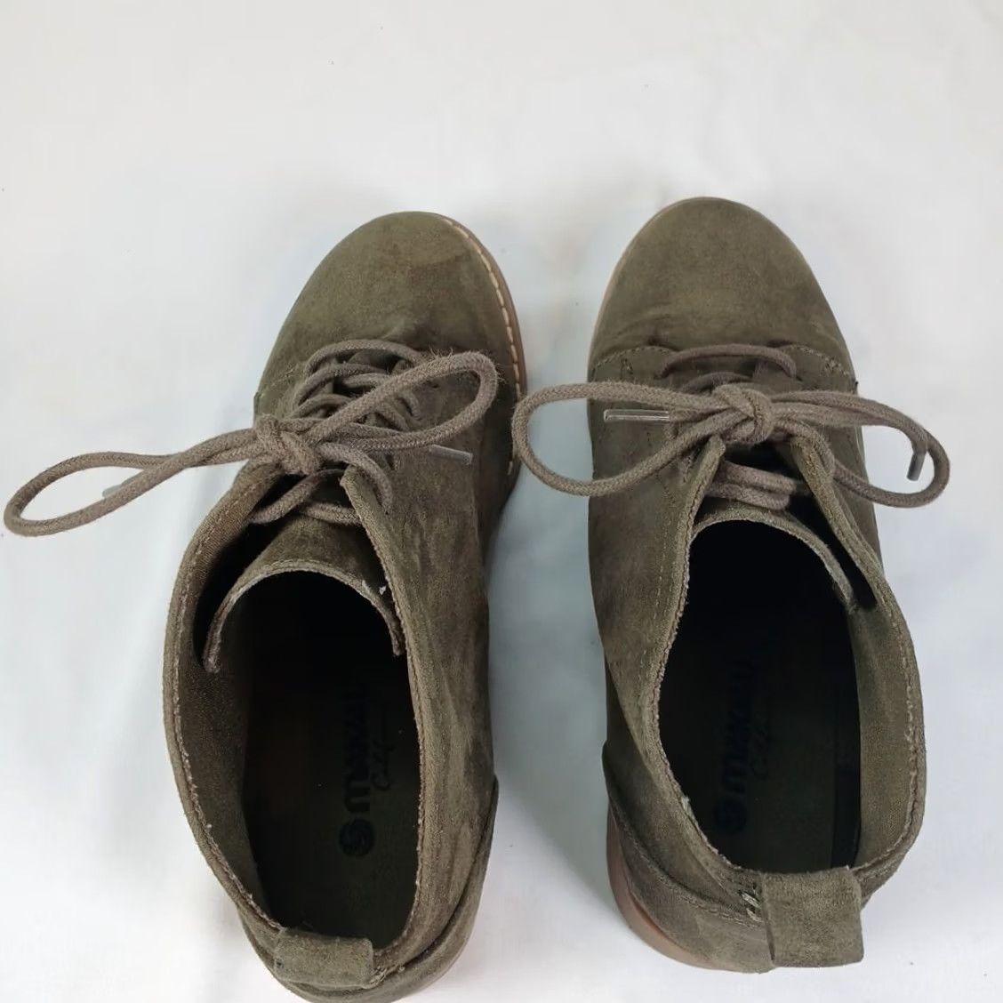 Olive Makalu California Women’s 6 Suede Lace-Up Ankle Boots Olive Casual Heel Wedge Pump Shoes Women Size US 6 / IT 36 - 4 Thumbnail