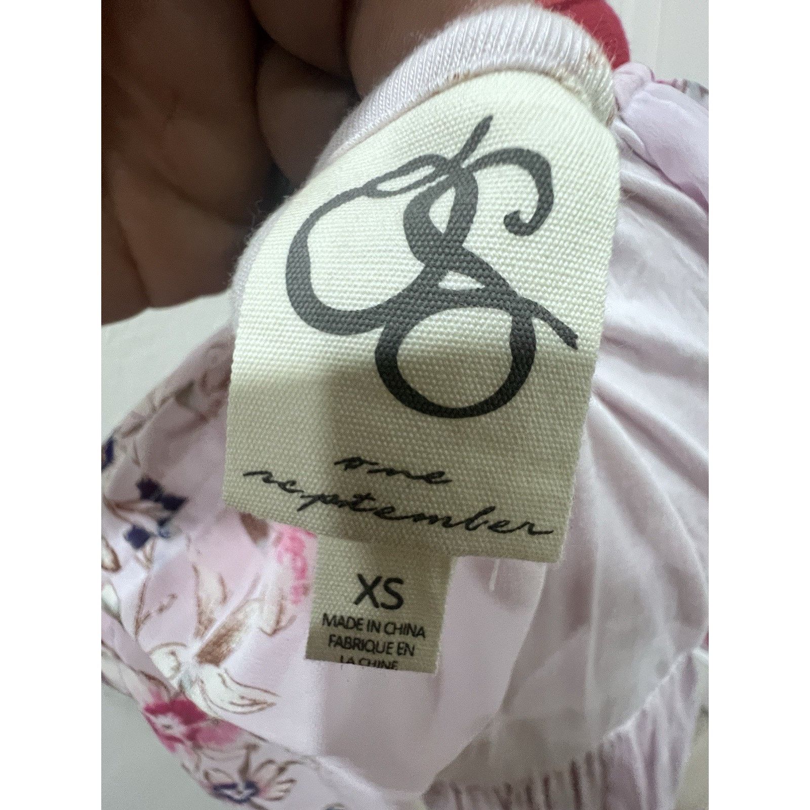 Anthropologie Anthropologie One September Pink Floral Garden Border Fairy Size XS / US 0-2 / IT 36-38 - 13 Thumbnail