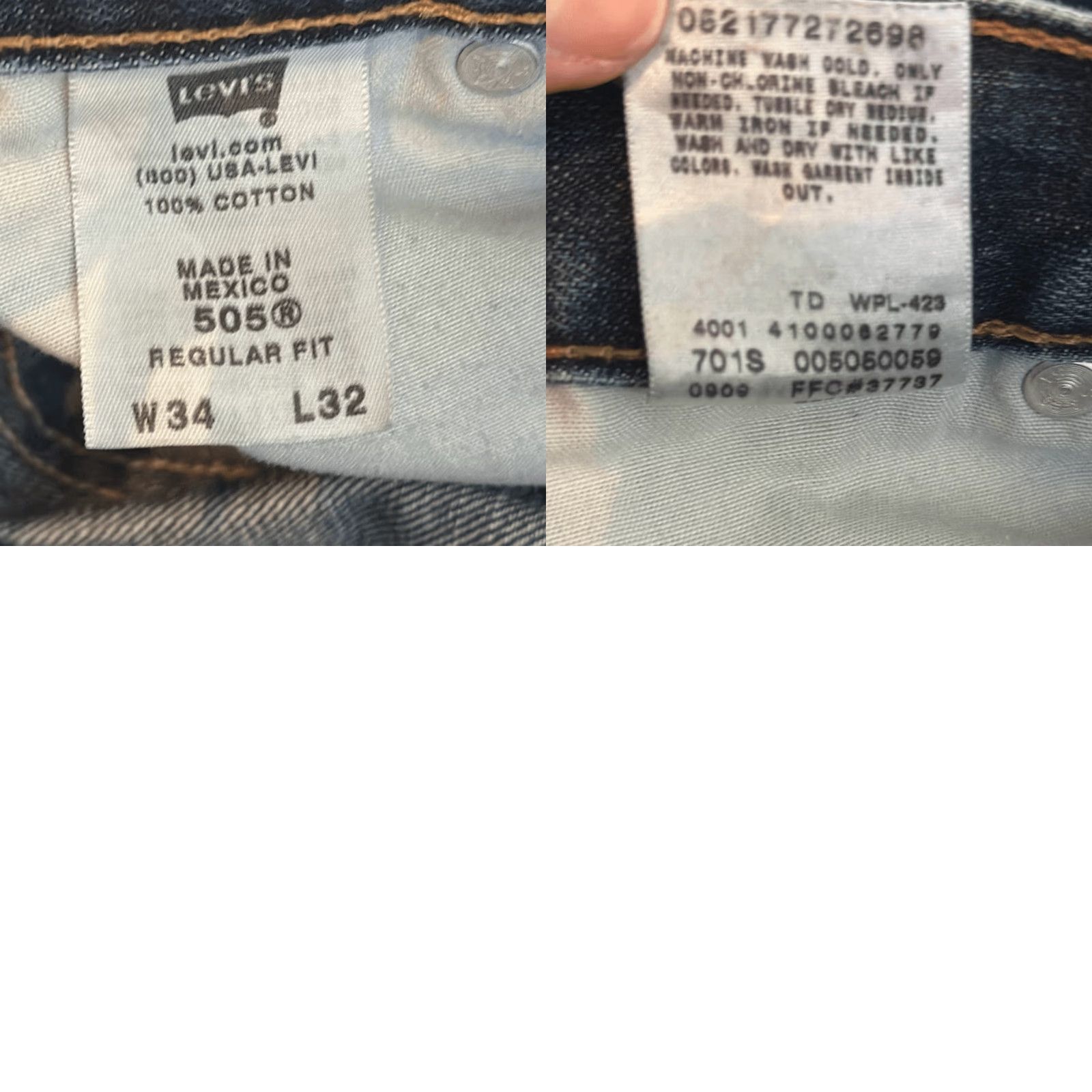Levi's **Levi's 505 Men's Straight Leg Jeans Size 34 Blue** User: Levi's 505 Men's Straight Leg Jeans Size 34 Blue Size US 34 / EU 50 - 8 Thumbnail