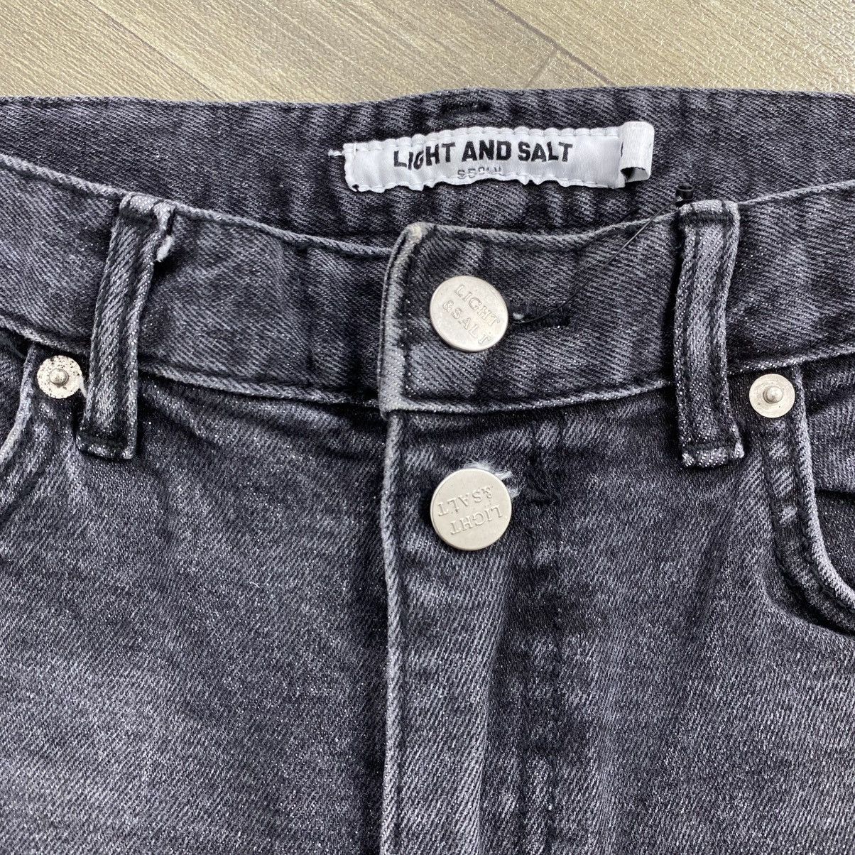 Japanese Brand 2000s Light And Salt Black Washed Y2K Lgb Style Flared Jeans Size US 27 - 7 Thumbnail