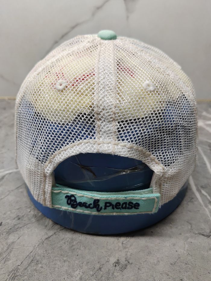 Vintage Vintage Beach Please Distressed Style Cap Hat Size ONE SIZE - 4 Thumbnail