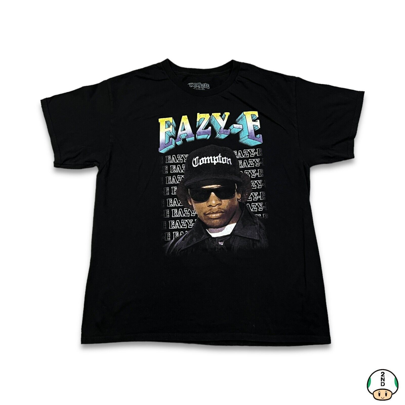 Rap Tees × Vintage Eazy E T Shirt Ruthless Classic Graphic Short Sleeve Rap Tee Size US XL / EU 56 / 4 - 1 Thumbnail