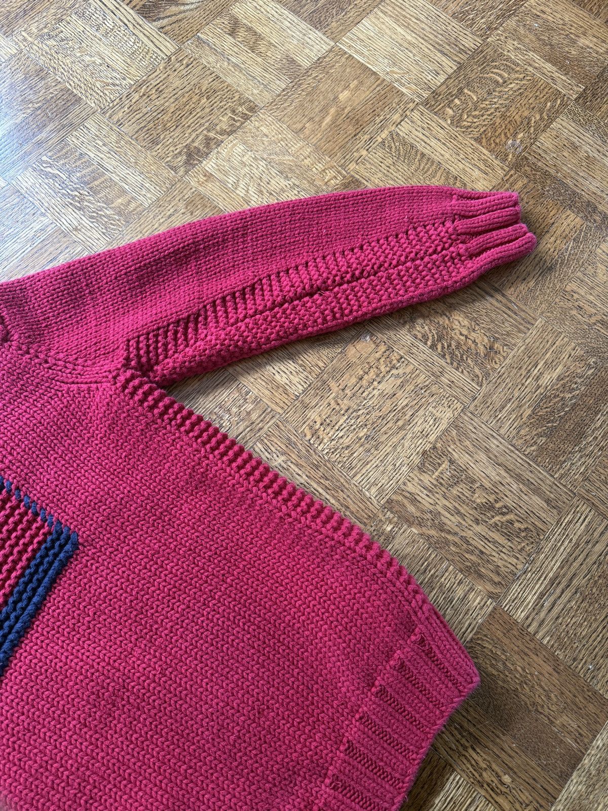 Vintage Tommy Hilfiger Jeans Handknit Turtleneck Sweater Size M / US 6-8 / IT 42-44 - 3 Thumbnail