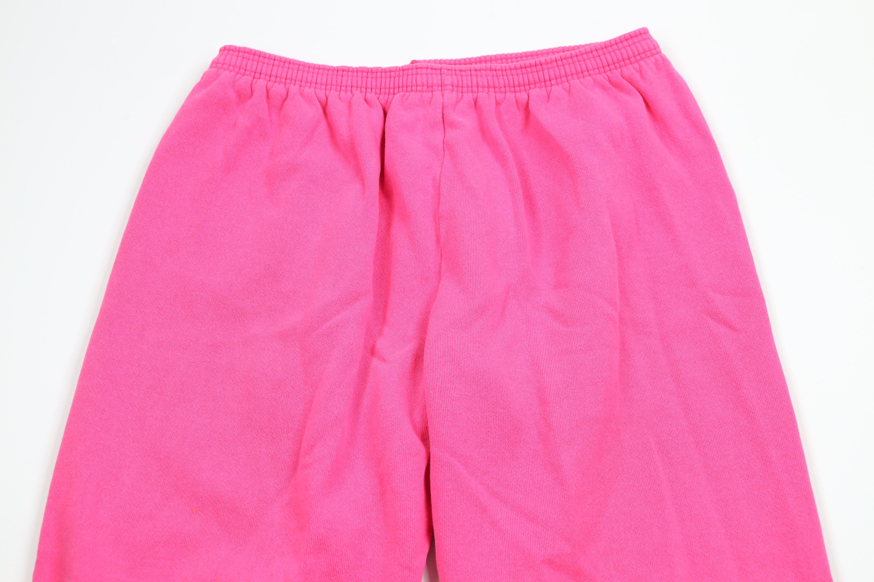 Vintage Vintage 90s Streetwear Blank Sweatpants Joggers Pink USA Size 30" / US 8 / IT 44 - 2 Thumbnail