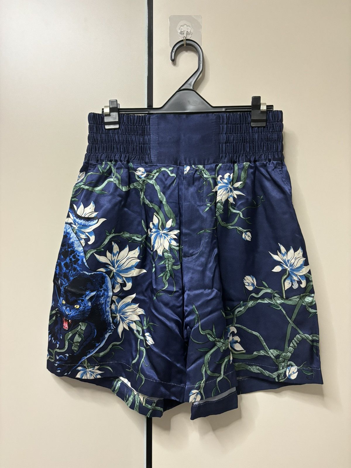 Image of Louis Vuitton Ss16 Panther Boxing Shorts, Men's (Size 31)