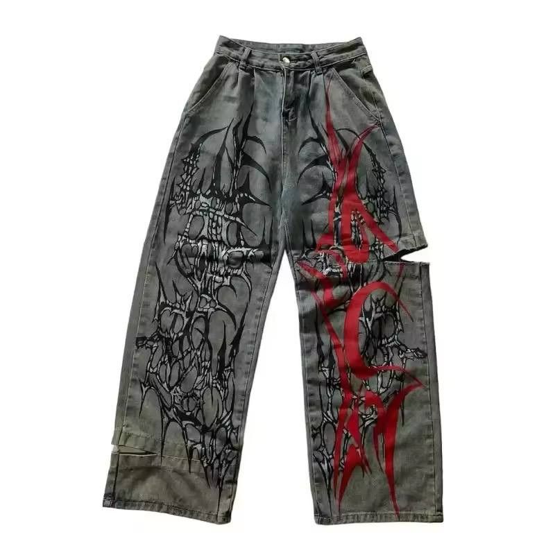 Japanese Brand × Vintage best quality vintage painted jeans Size US 36 / EU 52 - 6 Thumbnail