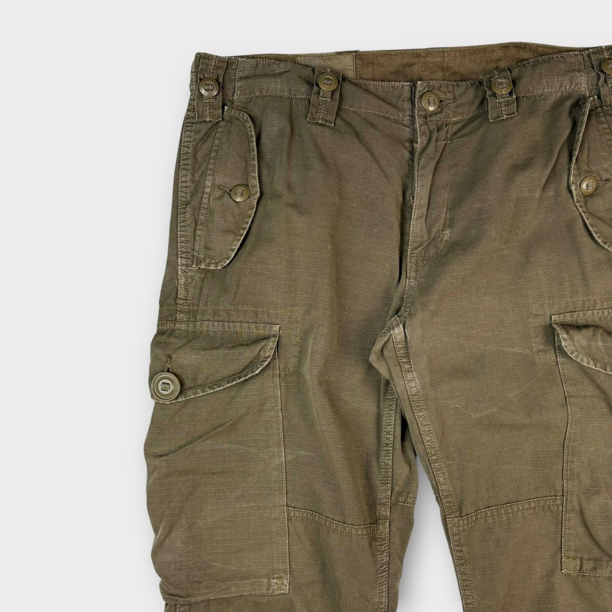 Polo Ralph Lauren Polo Ralph Lauren Slub Canvas Cargo Outdoor Pants in Olive Size US 34 / EU 50 - 6 Thumbnail