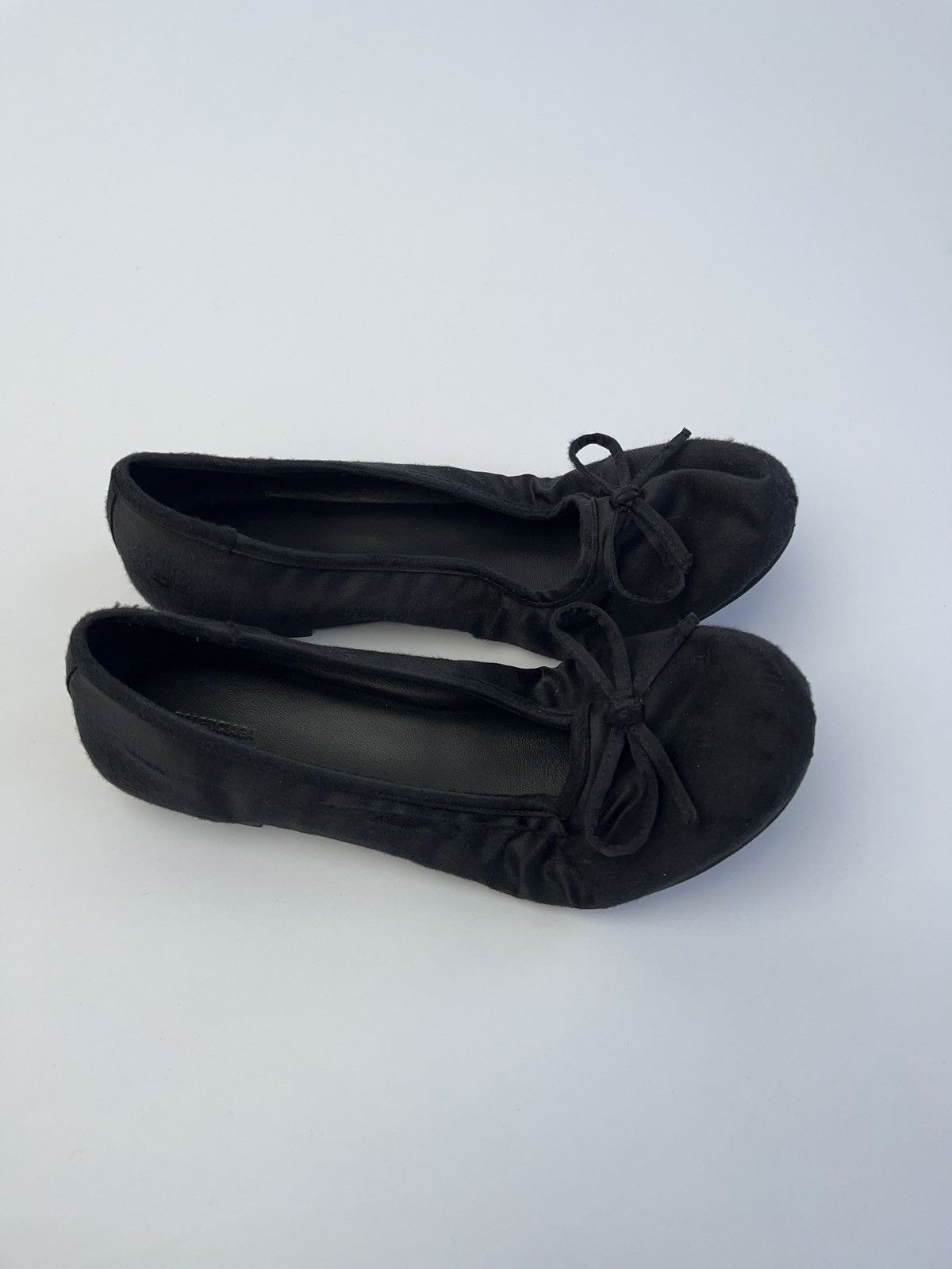 Balenciaga Black Distressed Satin Leopold Ballerina flats Size US 7 / EU 40 - 3 Thumbnail