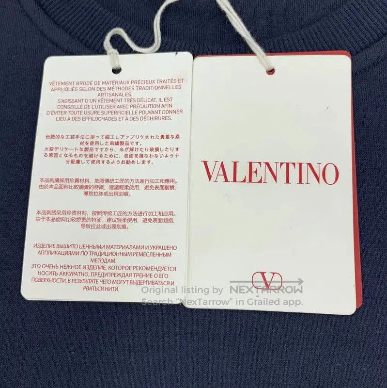 Valentino Valentino Blue Cotton Men's Sweatshirt . Size US M / EU 48-50 / 2 - 6 Thumbnail