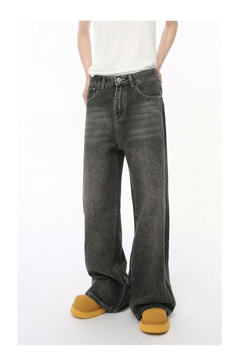 Japanese Brand × Jean Vintage distressed simple straight loose jeans casual Size US 32 / EU 48 - 1 Thumbnail