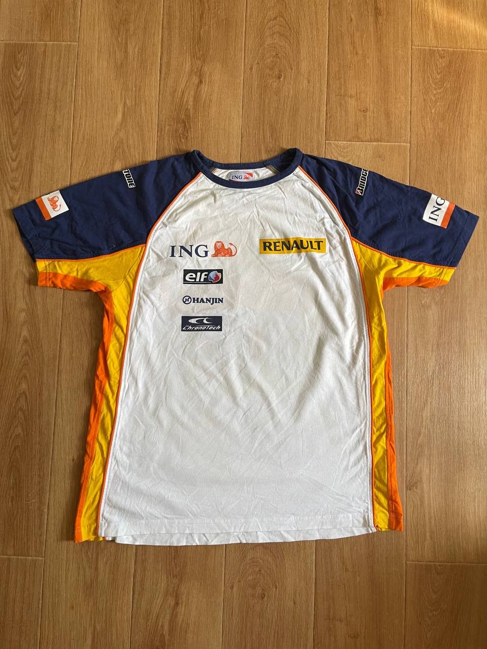 Vintage Renault F1 team t-shirt ING elf Bridgestone Size US XL / EU 56 / 4 - 2 Thumbnail