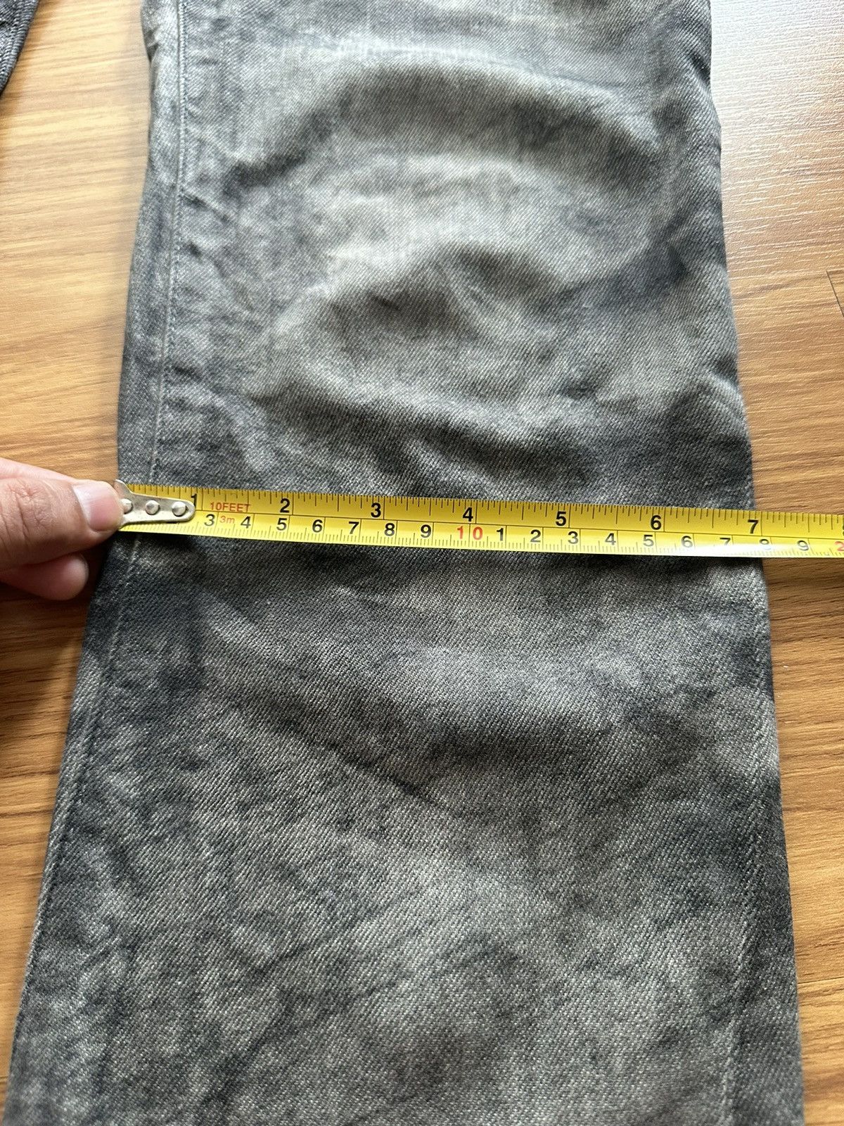 Le Grande Bleu (L.G.B.) Tornado Mart Japan Flare Mud Wash Denim Pant Size US 30 / EU 46 - 17 Thumbnail