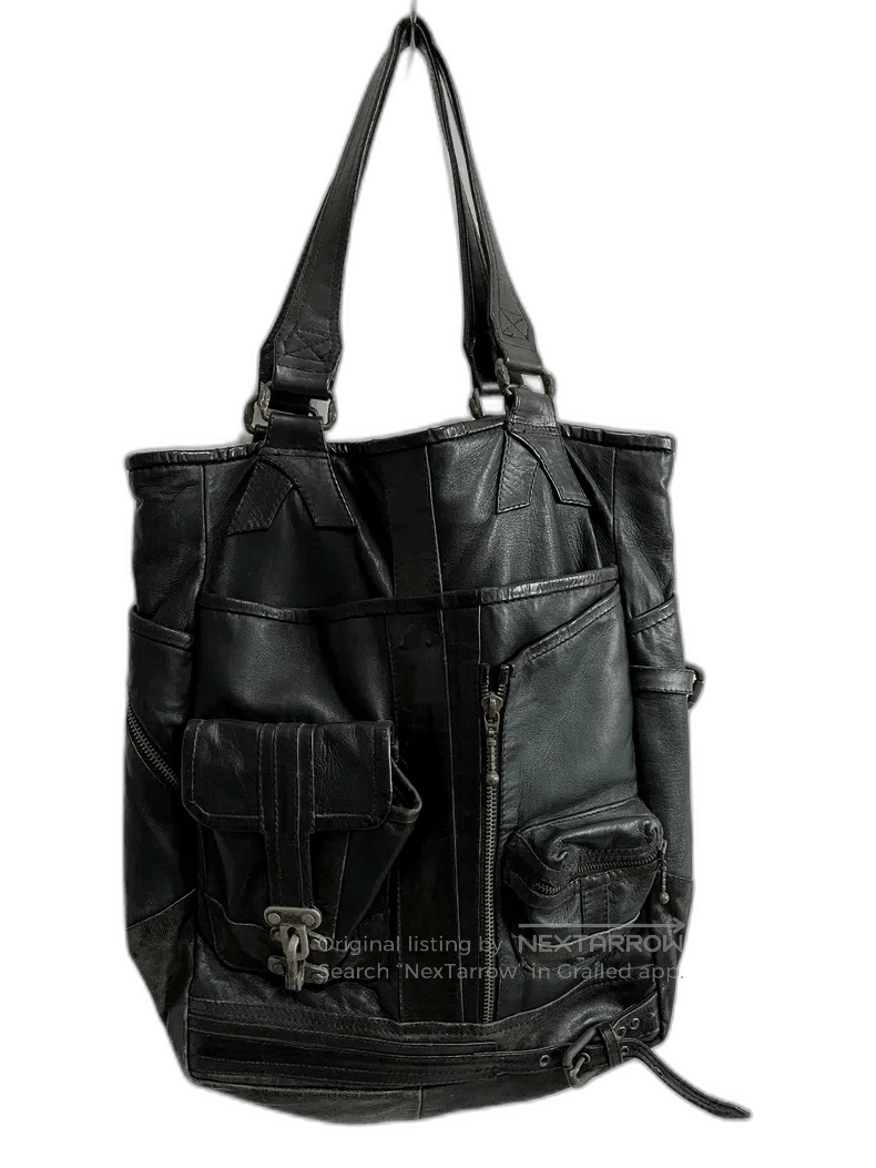 KMRii kmrii Leather Tote Bag with Zipper. Size ONE SIZE - 1 Thumbnail