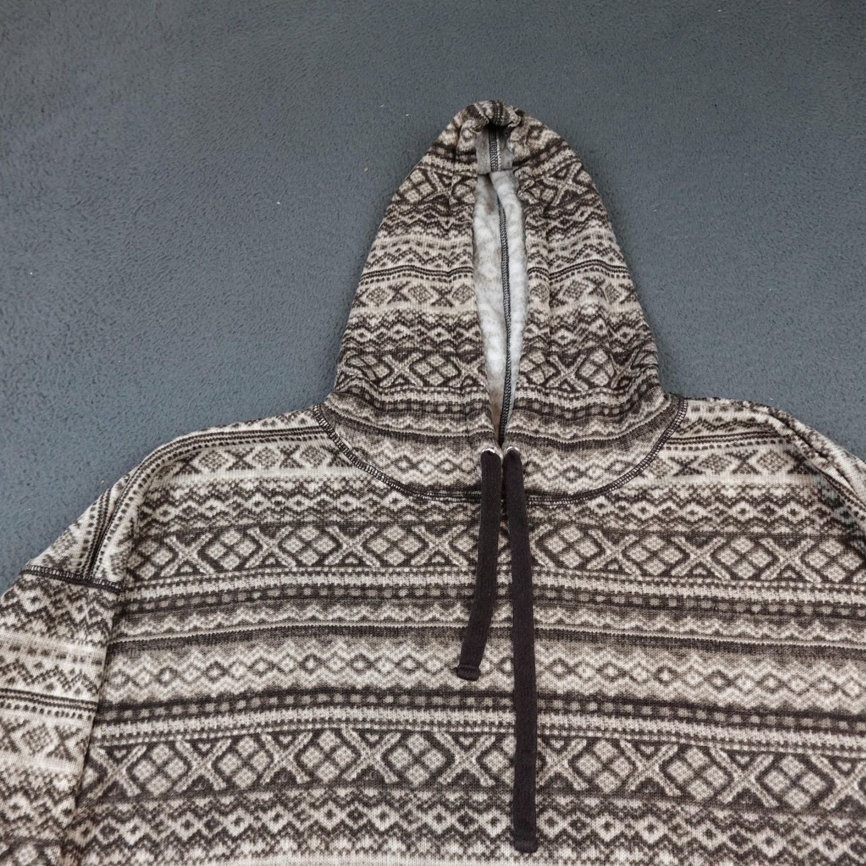 Ralph Lauren Lauren Ralph Lauren Hoodie Womens 3X Brown Beige Fair Isle Fleece Pullover Cozy Size XXL / US 16-18 / IT 52-54 - 4 Thumbnail