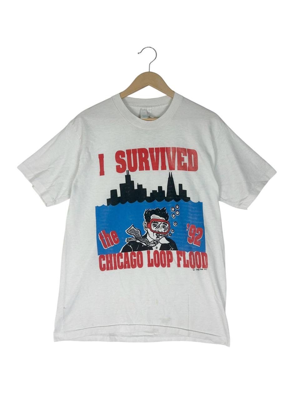 Vintage Vintage 90s “I Survived The Chicago Loop Flood ‘92 Size US L / EU 52-54 / 3 - 1 Thumbnail