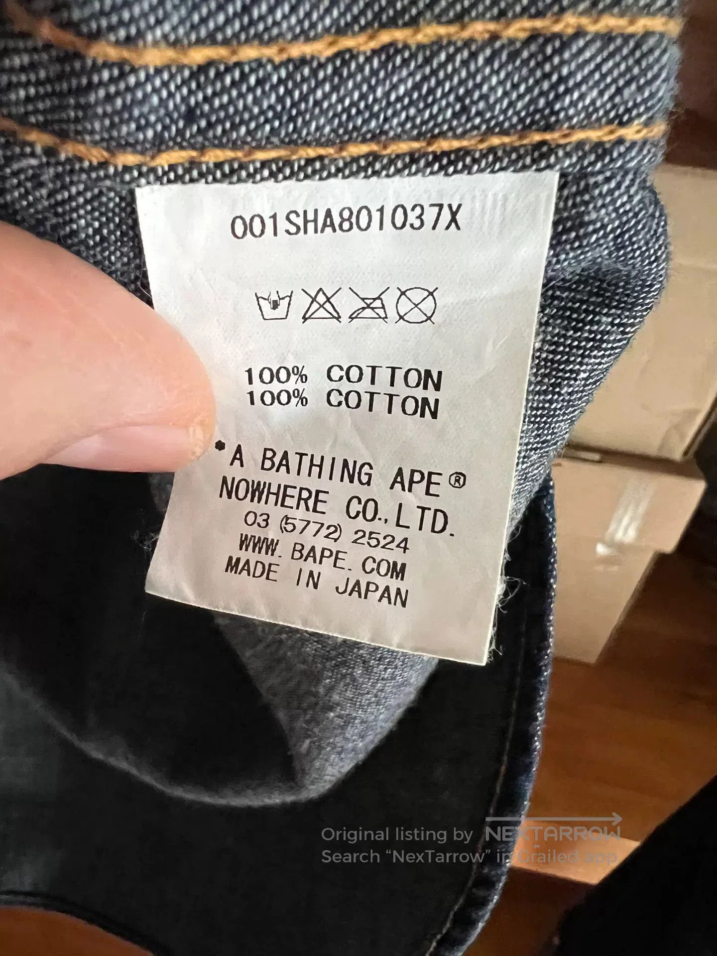 Bape BAPE Camo Indigo Denim Shirt. Size US L / EU 52-54 / 3 - 6 Thumbnail