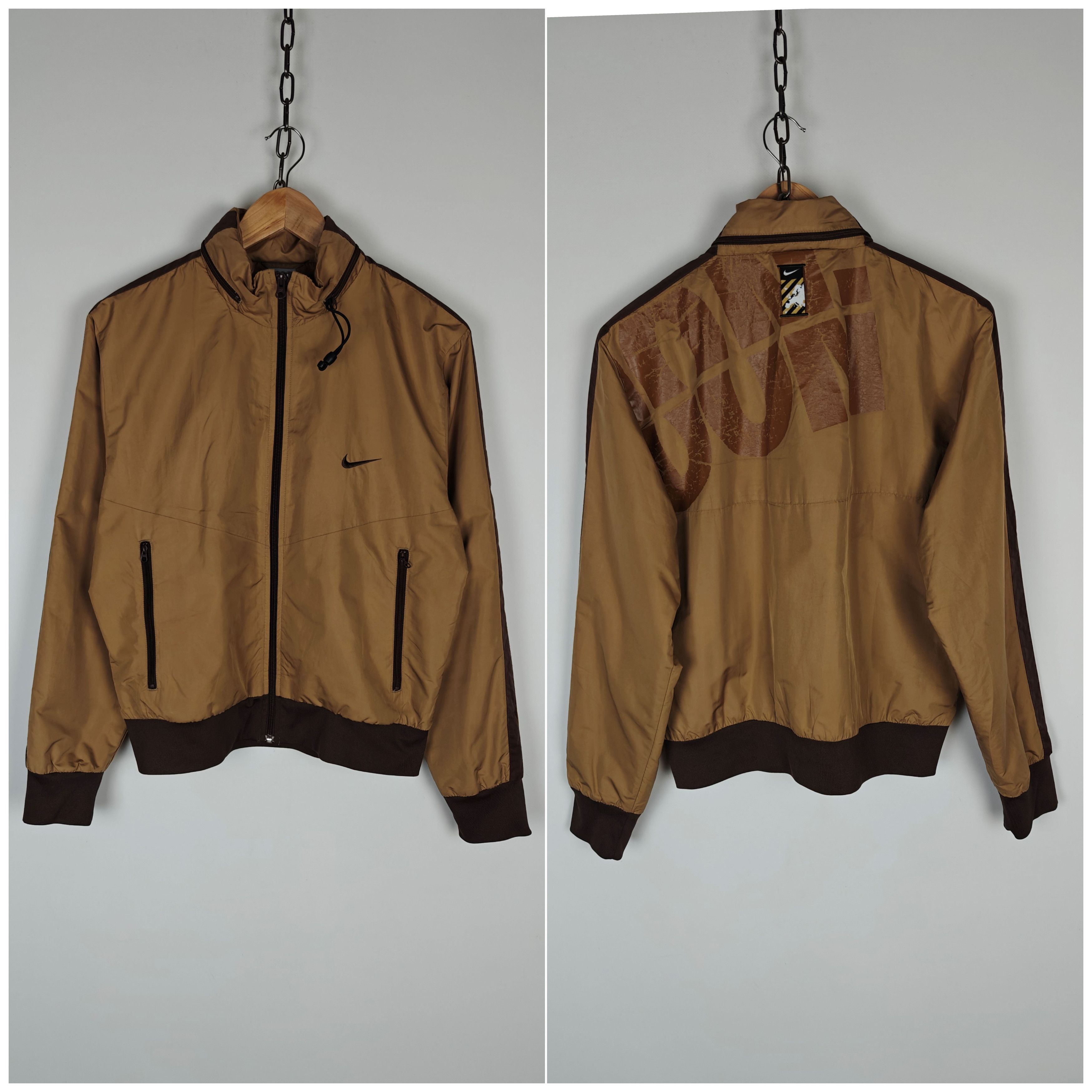 Nike Nike VTG Jacket Zip Hooded Brown size S Size US S / EU 44-46 / 1 - 1 Thumbnail