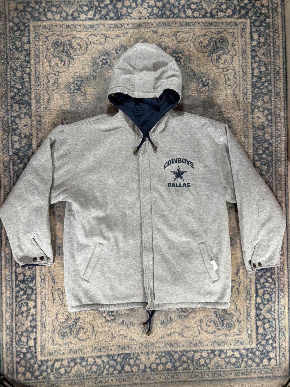 Nutmeg 1996 Lee Sports x Nutmeg x Cowboys Reversible Jacket Size US XL / EU 56 / 4 - 3 Thumbnail