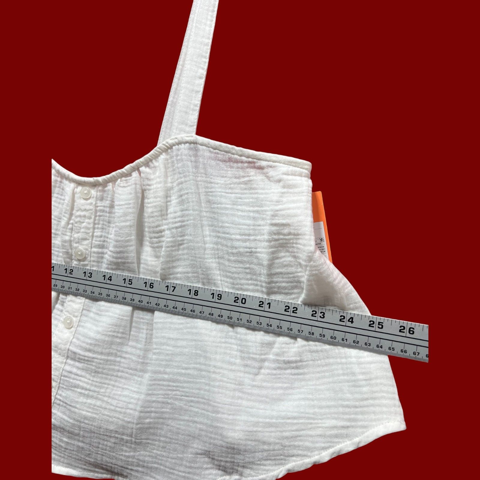 Other Colsie - Women's Tiny Tank Top - White - Large Size L / US 10 / IT 46 - 4 Thumbnail