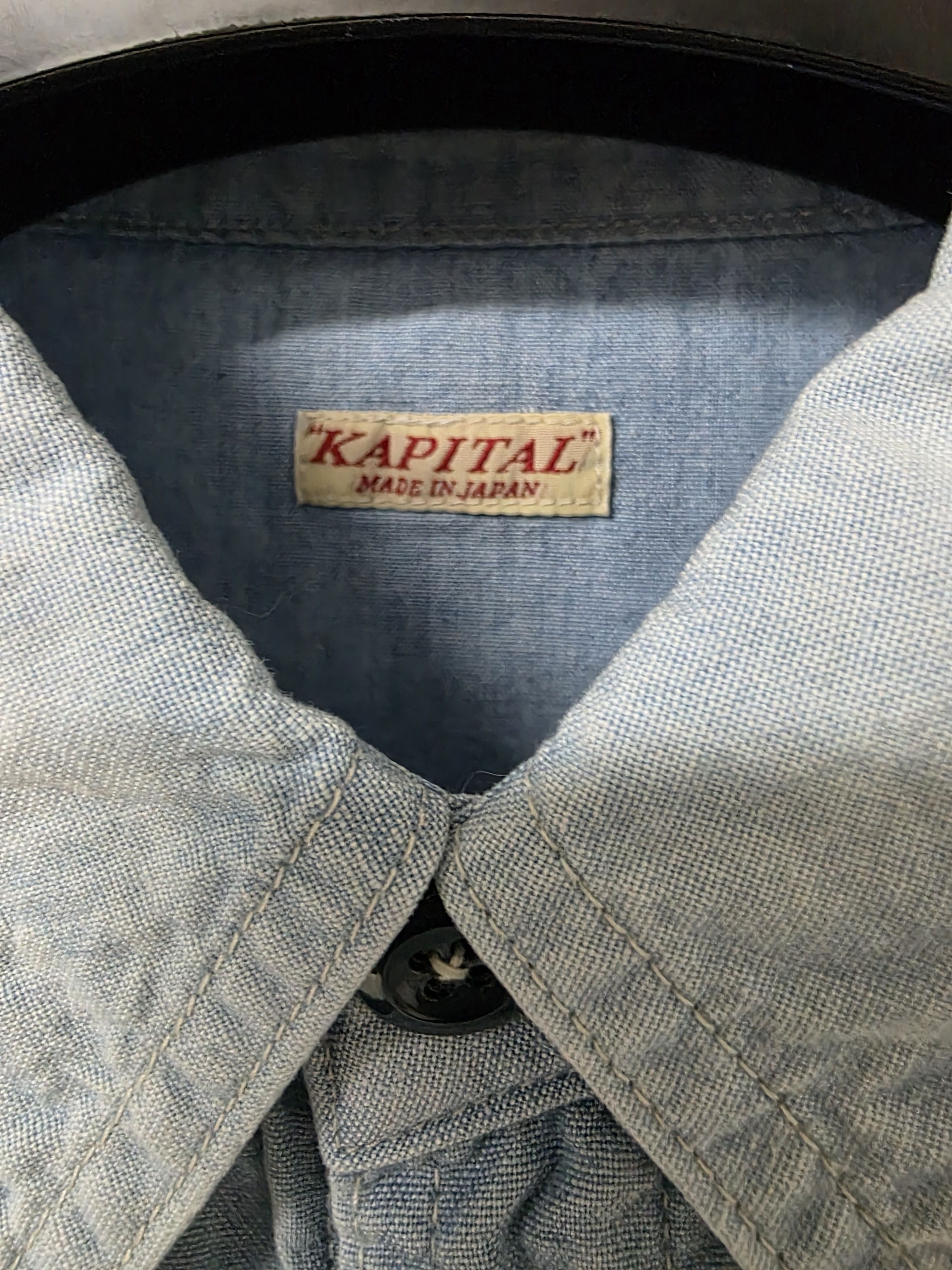 Kapital Kapital Bone Chambray Shirts Size US L / EU 52-54 / 3 - 4 Thumbnail