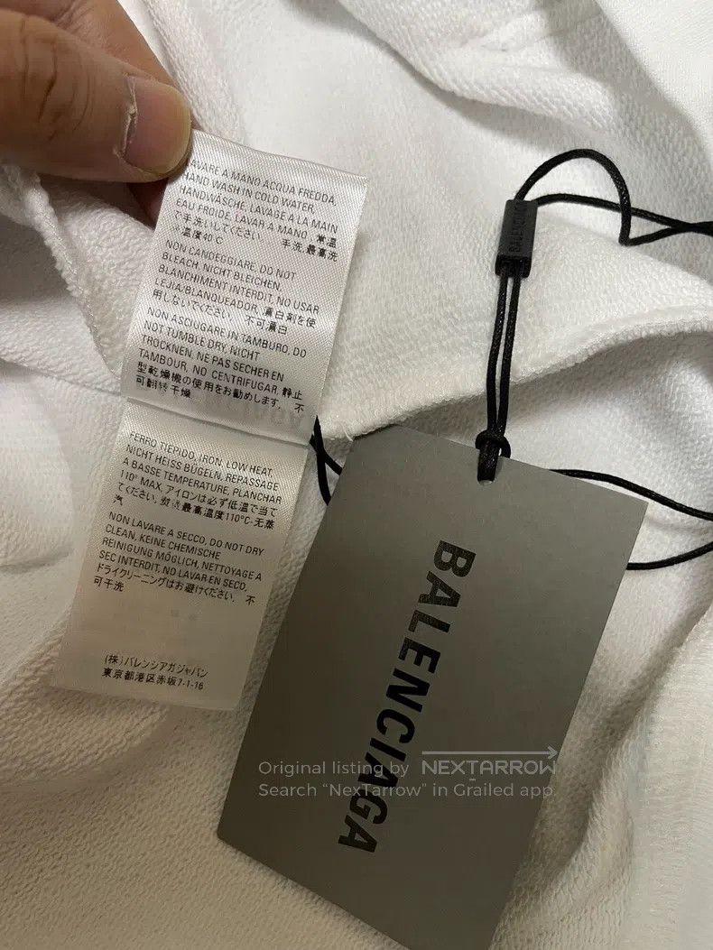 Balenciaga Balenciaga Classic Coke Logo Hooded Sweatshirt Size US S / EU 44-46 / 1 - 6 Thumbnail
