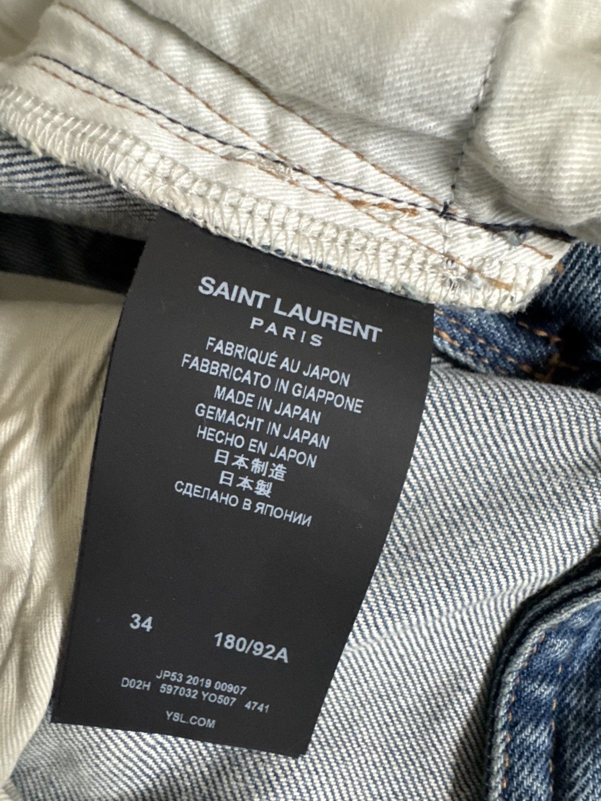 Yves Saint Laurent D03 M/SK-LW Denim Size US 34 / EU 50 - 5 Thumbnail