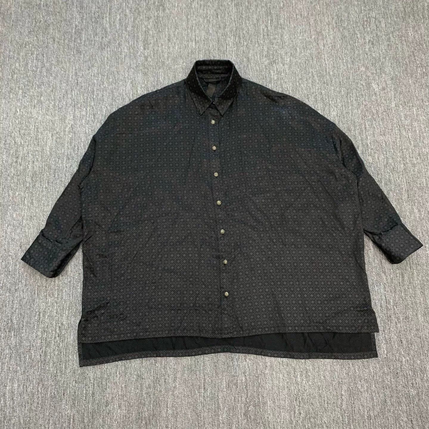 Chrome Hearts Black Silk Floral Print Silk Shirt Jacket Size US S / EU 44-46 / 1 - 1 Thumbnail