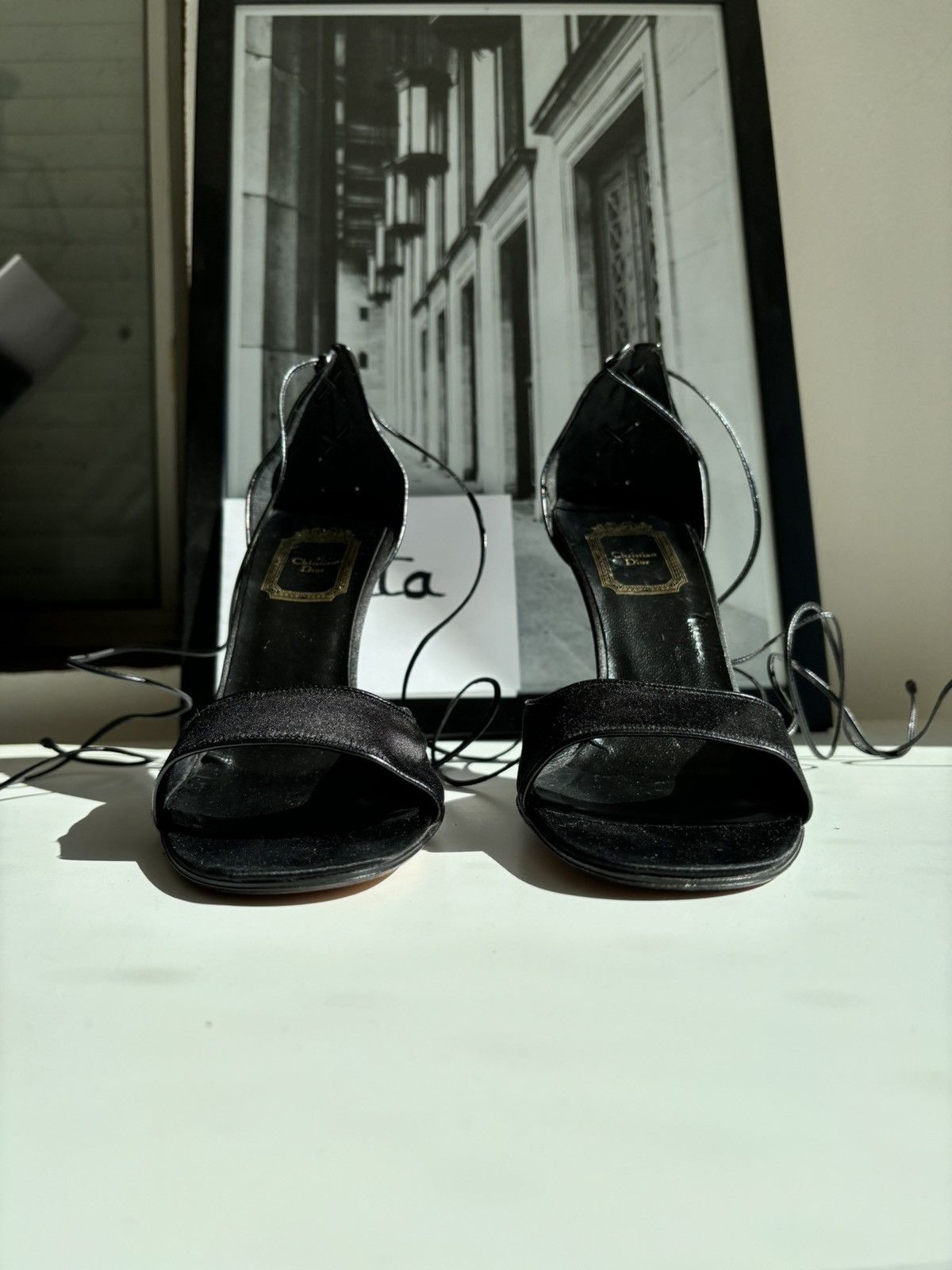 Dior Dior 1996 silk heels Size US 8.5 / IT 38.5 - 5 Thumbnail