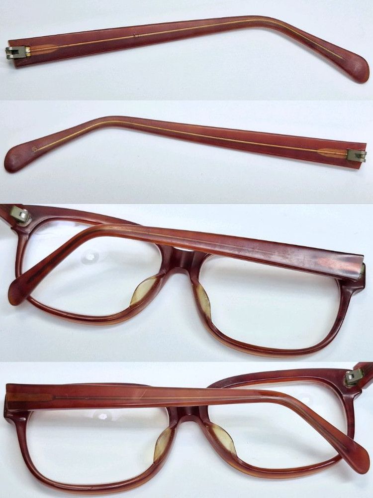 Other 80s Japan Artisan Hand-Cut Ki-500 Bold Acetate Frame Glasses Size ONE SIZE - 8 Thumbnail