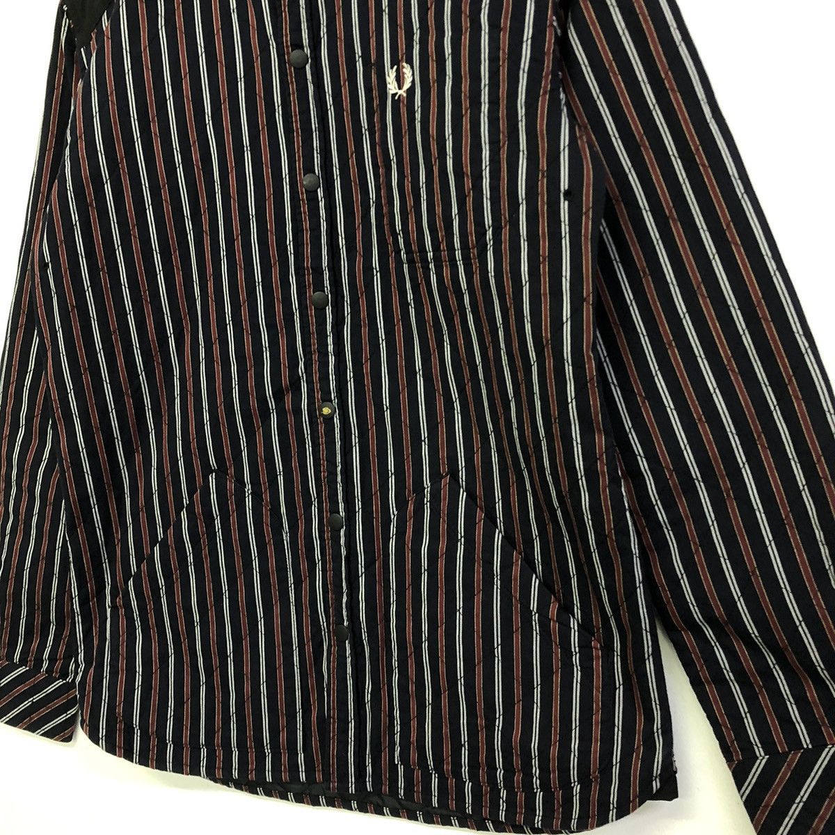 Fred Perry Fred Perry Quilted Hooded Snap Button Light Jacket Size US M / EU 48-50 / 2 - 7 Thumbnail