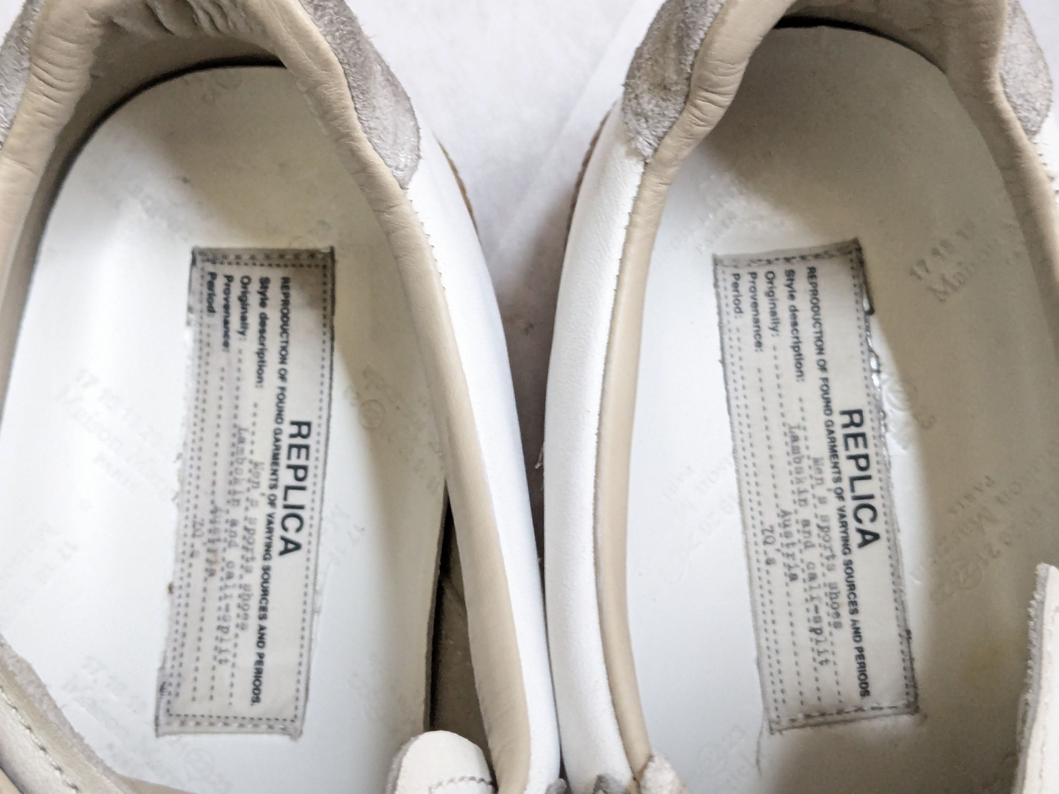 Maison Margiela Maison Margiela Replica Sneakers gat white gray 10.5 43.5 Size US 10.5 / EU 43-44 - 10 Thumbnail