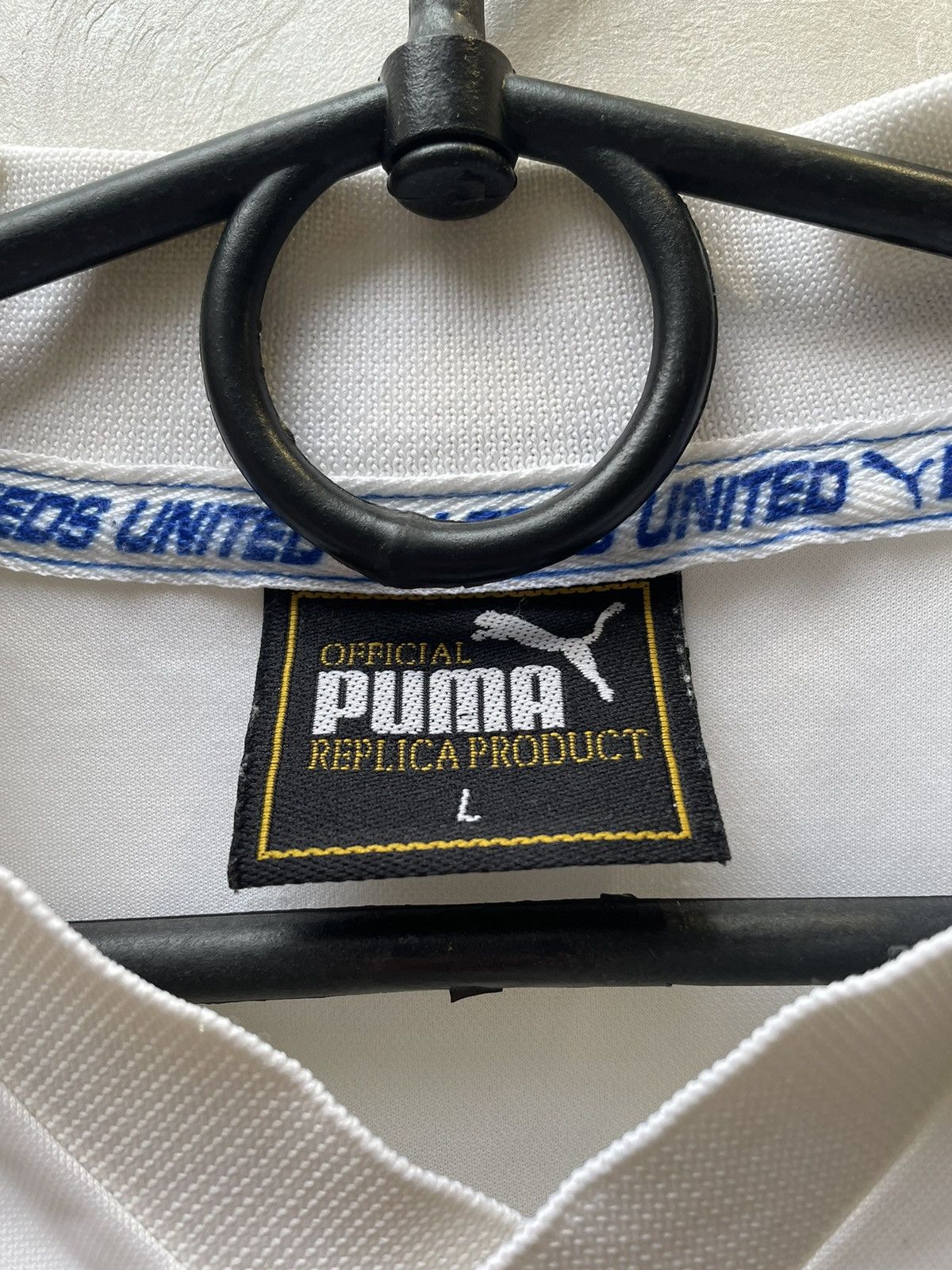 Puma × Vintage LEEDS UNITED 1998-2000 HOME FOOTBALL SHIRT VINTAGE JERSEY Size US L / EU 52-54 / 3 - 5 Thumbnail