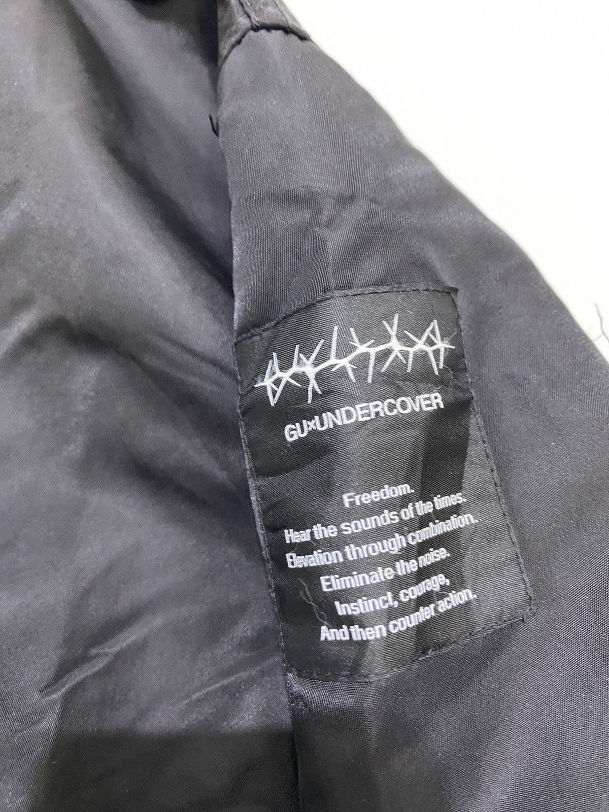 GU × Undercover Undercover X GU logo bomber freedom Size US XXS / EU 40 - 5 Thumbnail