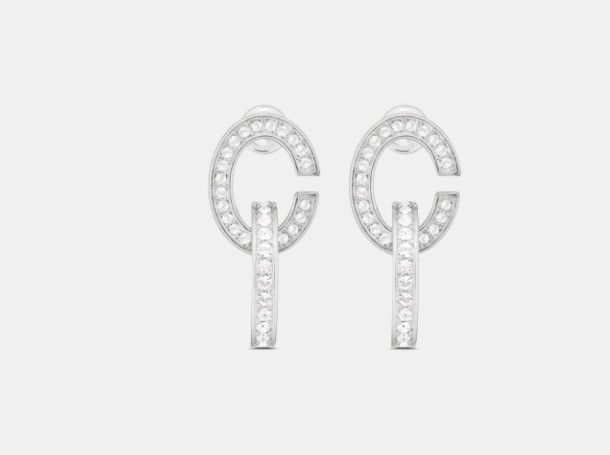 Dior o1w1db11224 Size: OS / CD Lock Earrings in Silver Size ONE SIZE - 3 Thumbnail