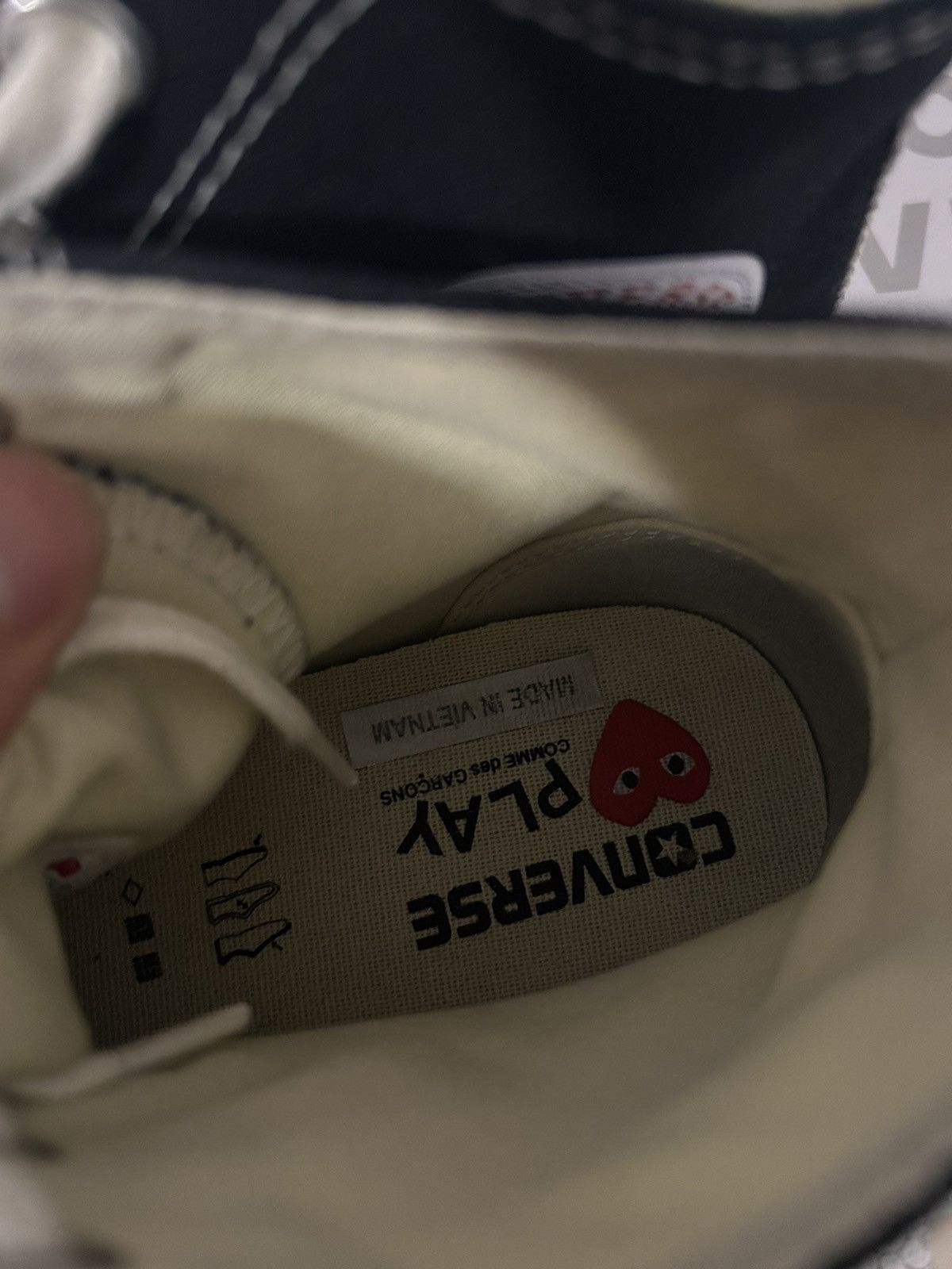 Comme des Garcons PLAY Comme Des Garçon Play Converse Black 10 Size US 10 / EU 43 - 8 Thumbnail