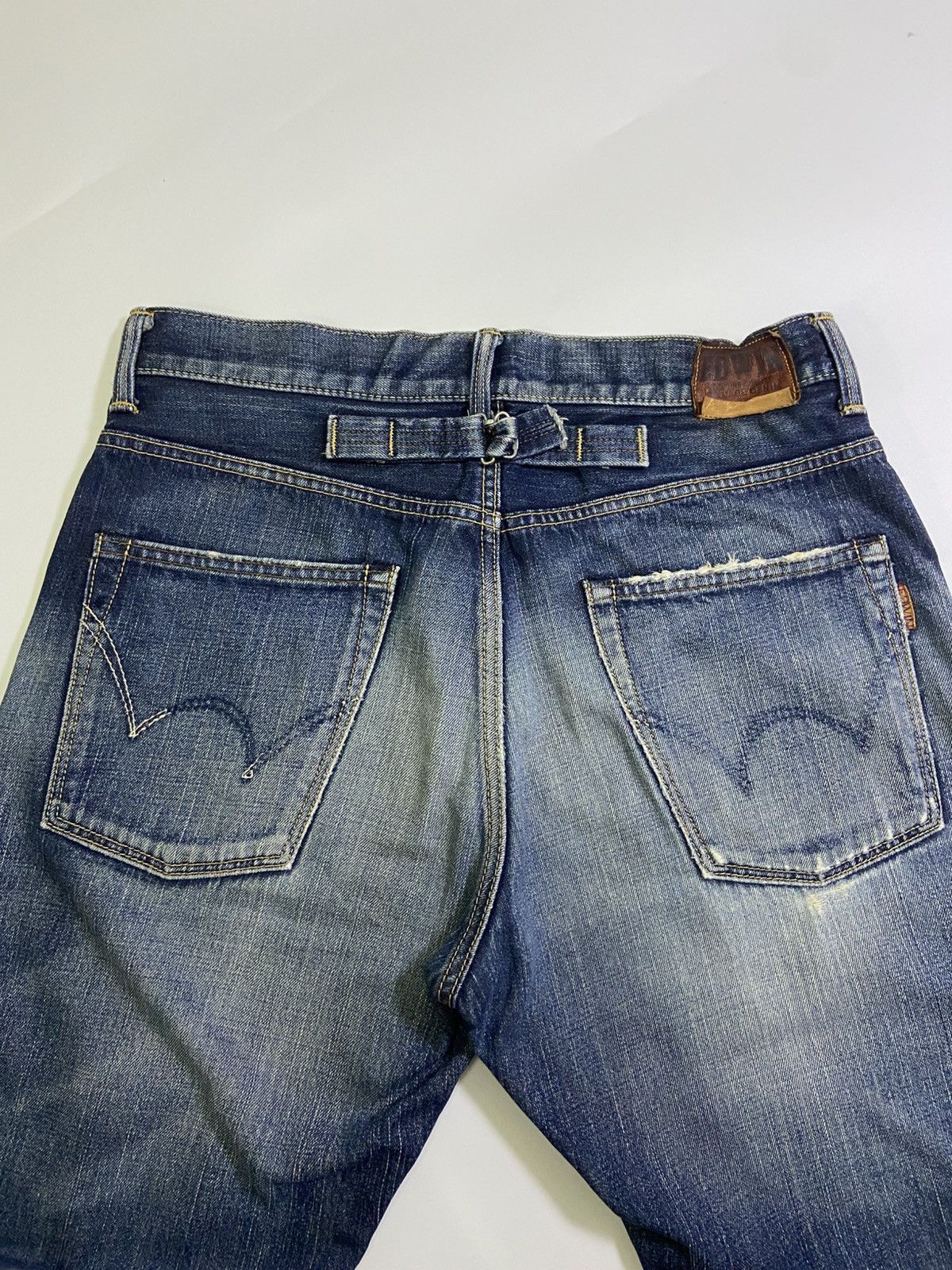 Edwin Vintage Edwin 505XX Orange Tag Selvedge Distressed Size US 32 / EU 48 - 5 Thumbnail