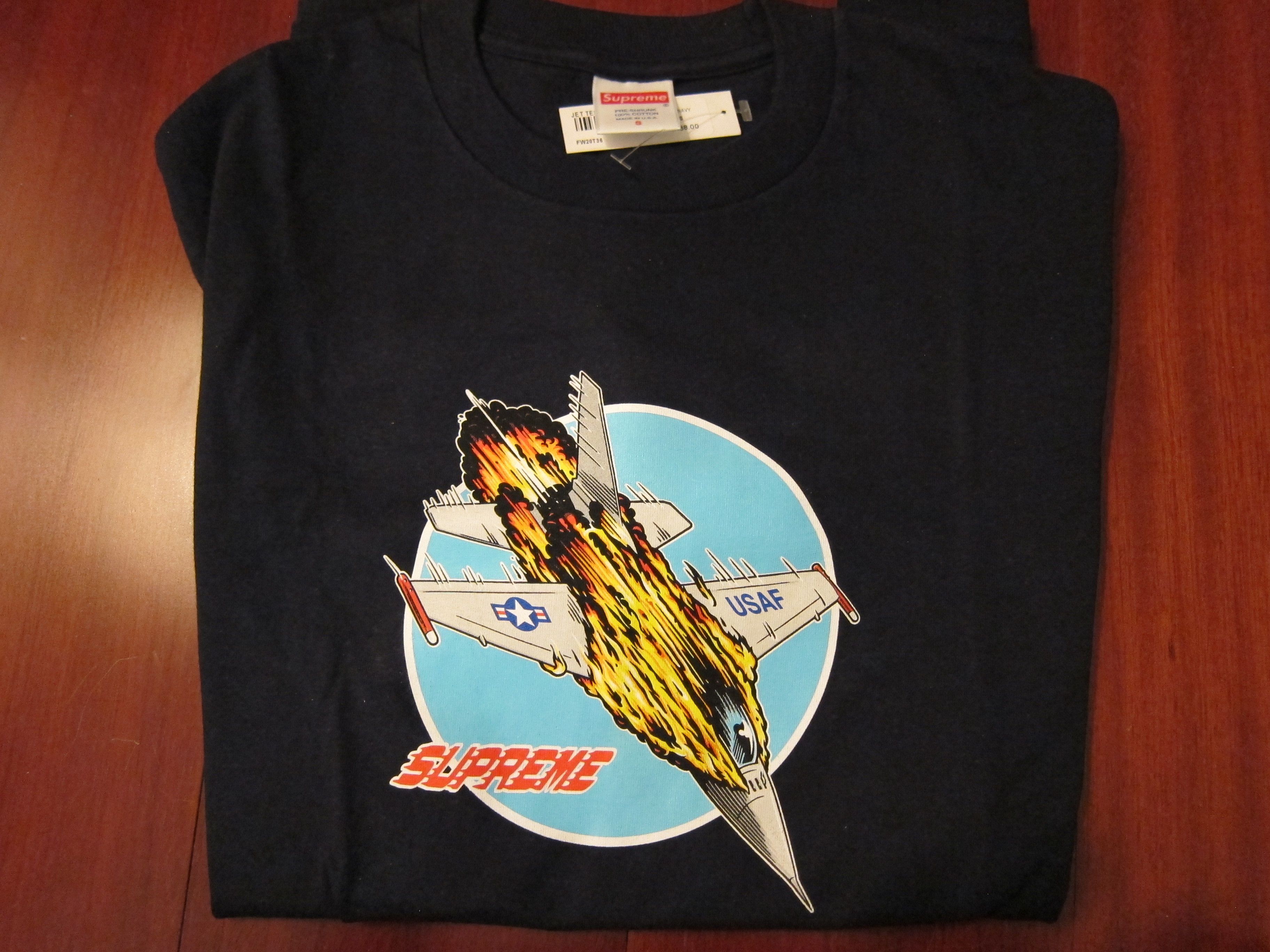 Image of Supreme Jet Tee Navy, Men's (Size Small)