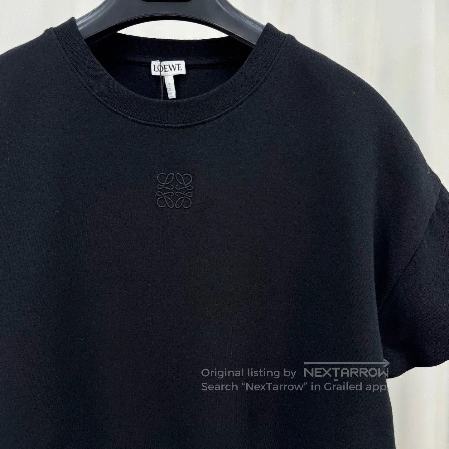 Loewe Loewe Irregular Hem Embroidered Logo Tee. Size US XS / EU 42 / 0 - 3 Thumbnail