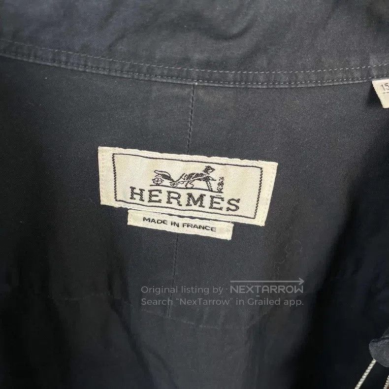 Hermes Hermes Big Pockets Asymmetrical Denim Shirt Size US XXS / EU 40 - 3 Thumbnail