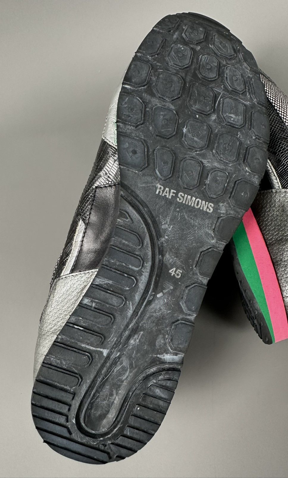 Raf Simons Raf Simons - S/S13 Holo Runner Multi Color / Metallic Silver Size US 11.5 / EU 44-45 - 12 Thumbnail