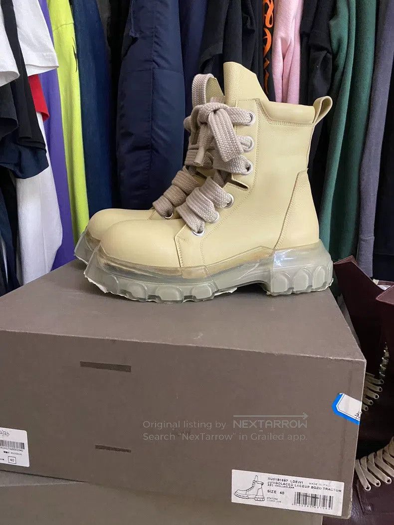 Rick Owens RICK OWENS Thick Shoelaces Transparent Octopus Sole Milita Size US 7 / EU 40 - 6 Thumbnail