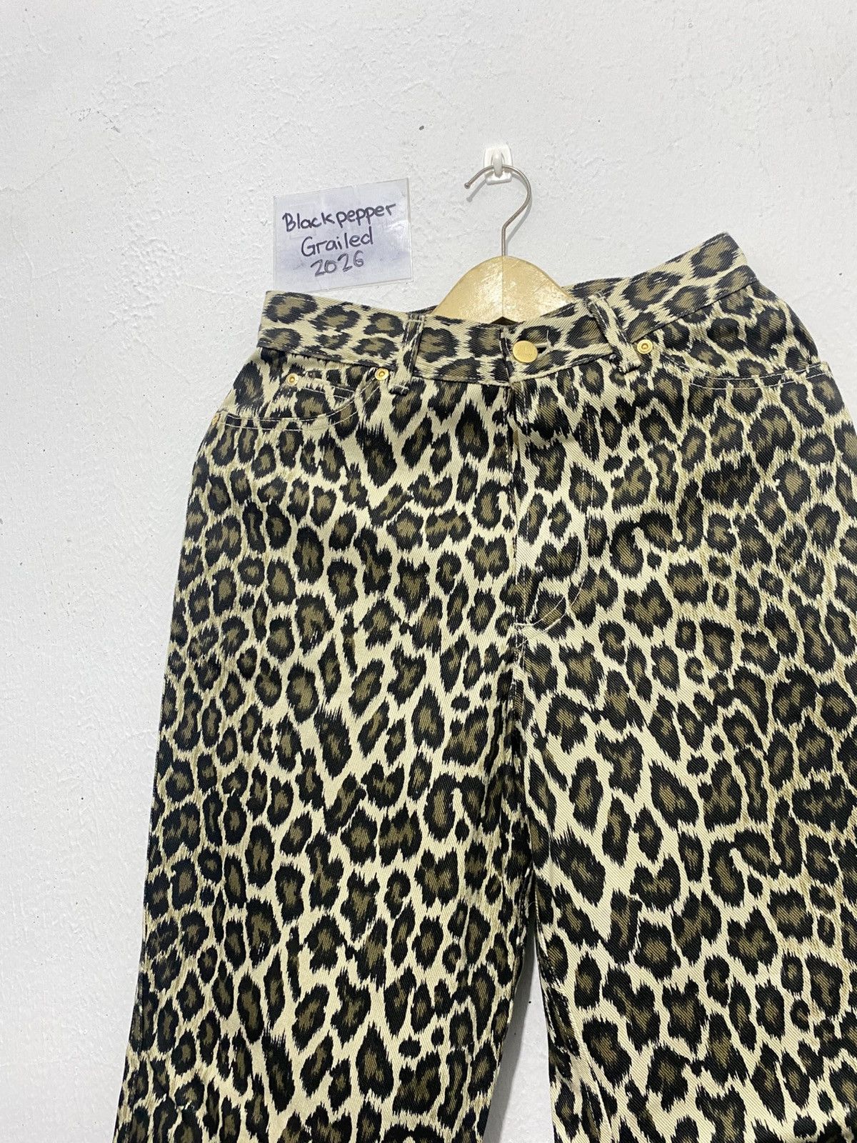 Jean Paul Gaultier Junior Gaultier Leopard Jeans Size US 29 - 2 Thumbnail